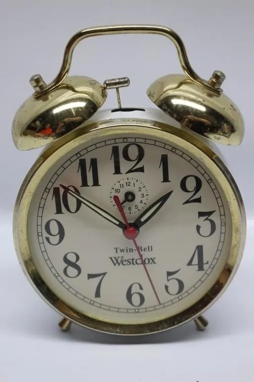 Twin-Bell Westclox Wind-Up Alarm Clock