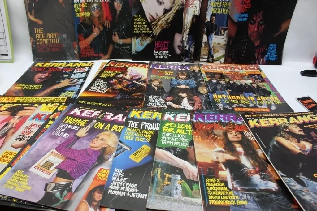 Lot of Kerrang! Rock Magazines, Late 1980s