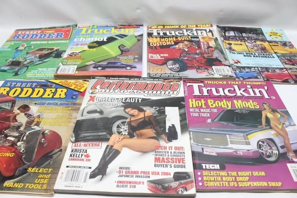 Vintage Street Rodder & Truckin' Magazine Lot (7)
