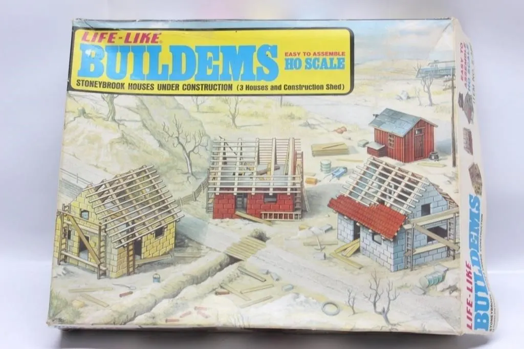 Life-Like HO Scale Buildems Stoneybrook Houses Kit