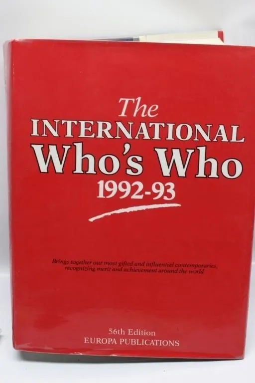 The International Who's Who 1992-93 Book