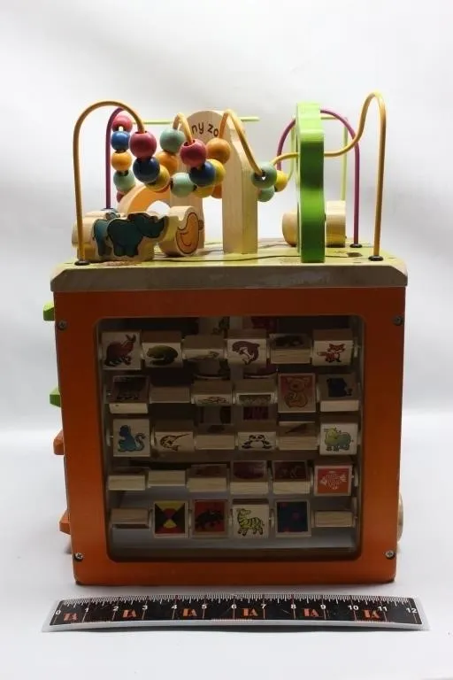 B. Toys Zany Zoo Wooden Activity Cube