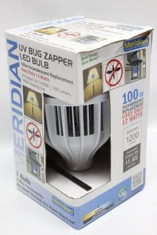 Meridian UV Bug Zapper LED Bulb, 100W Equivalent