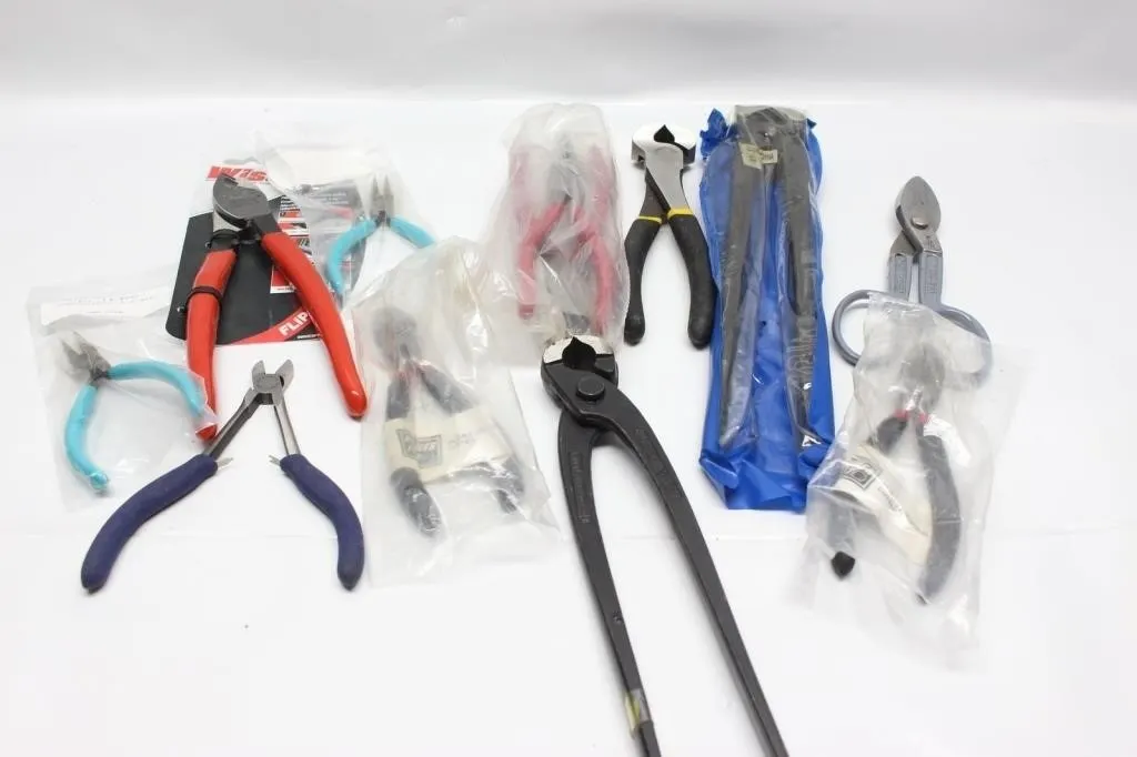 Assorted Wire Cutters, Pliers & Cable Cutters, Lot