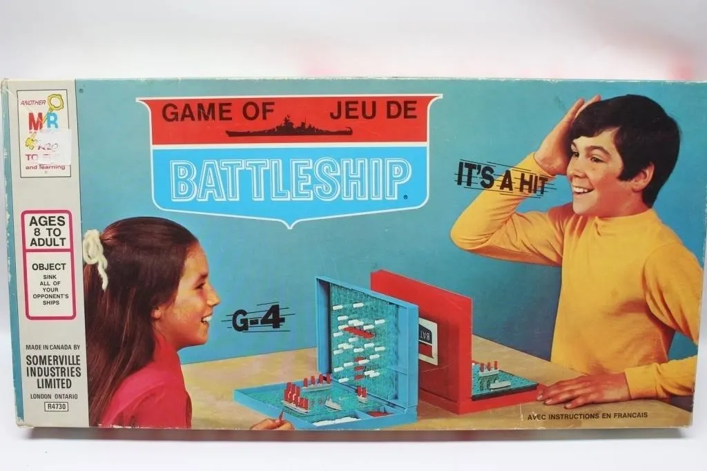 Vintage Battleship Board Game by Somerville