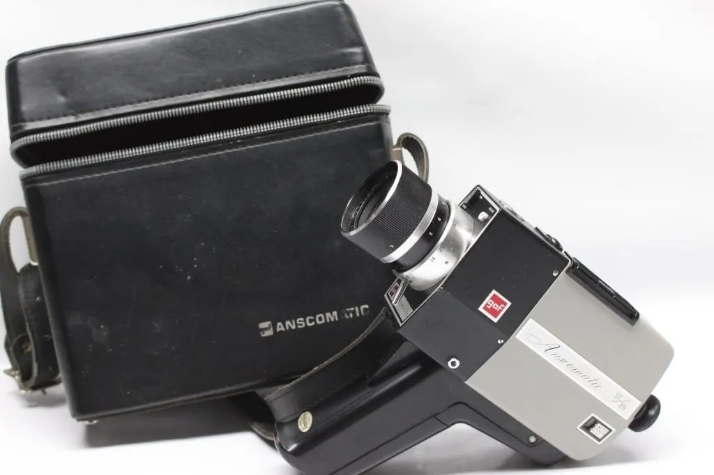 GAF Anscomatic ST/89 Super 8 Movie Camera w/ Case
