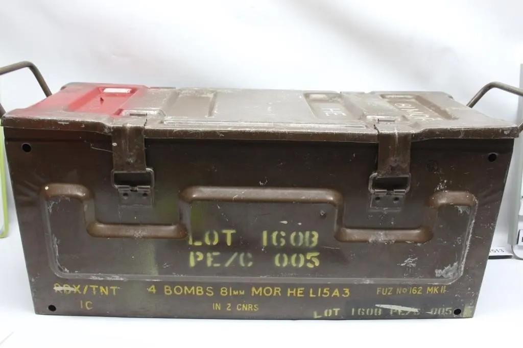 Inert Ammo Chest for 4x 81mm Mortar Rounds