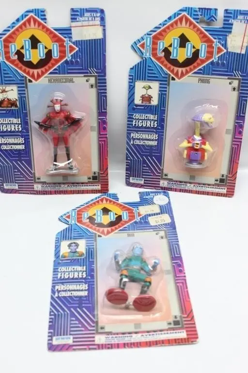 ReBoot Collectible Figures Lot: Hexadecimal,