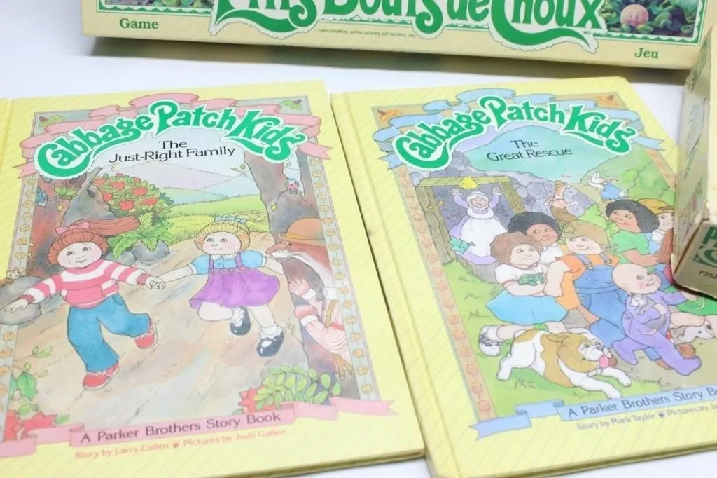 Cabbage Patch Kids Lot: Books, Game, Watch, Cake