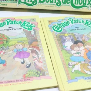 Cabbage Patch Kids Lot: Books, Game, Watch, Cake