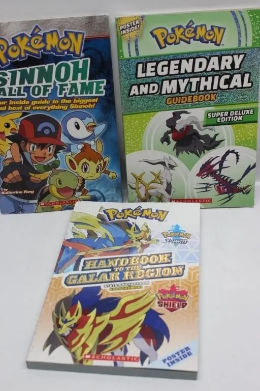 Pokémon Scholastic Guidebooks & Comic Book Lot