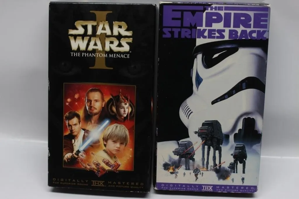 Star Wars VHS Lot: Phantom Menace & Empire