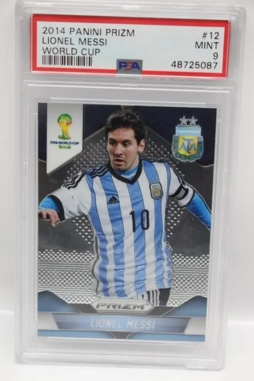 2014 Panini Prizm World Cup Lionel Messi #12 PSA 9