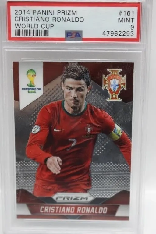 2014 Panini Prizm Cristiano Ronaldo World Cup PSA