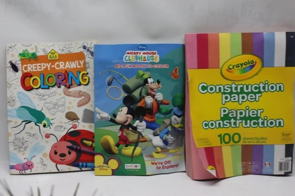 Kids Coloring Books & Crayola Construction Paper