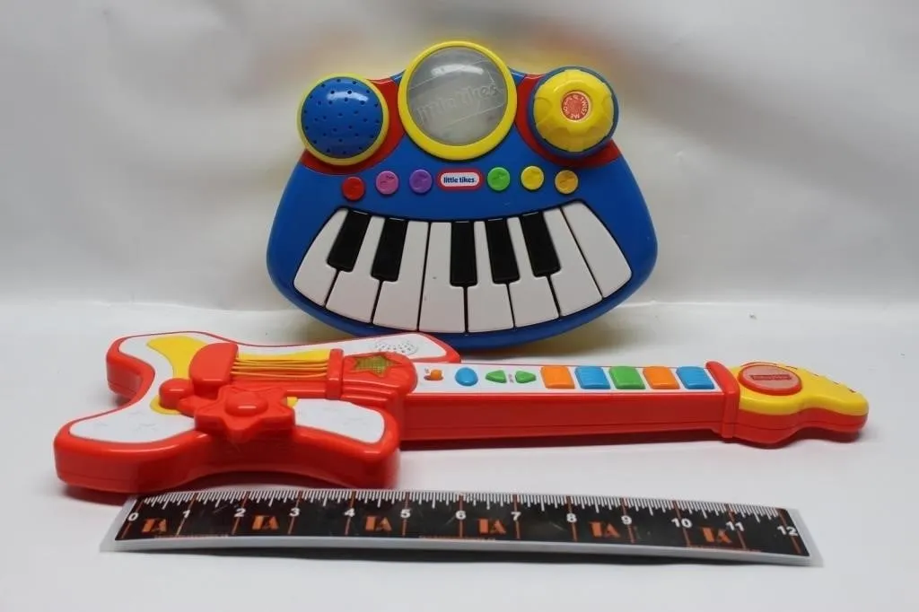 Little Tikes Keyboard & Fisher-Price Guitar Toys