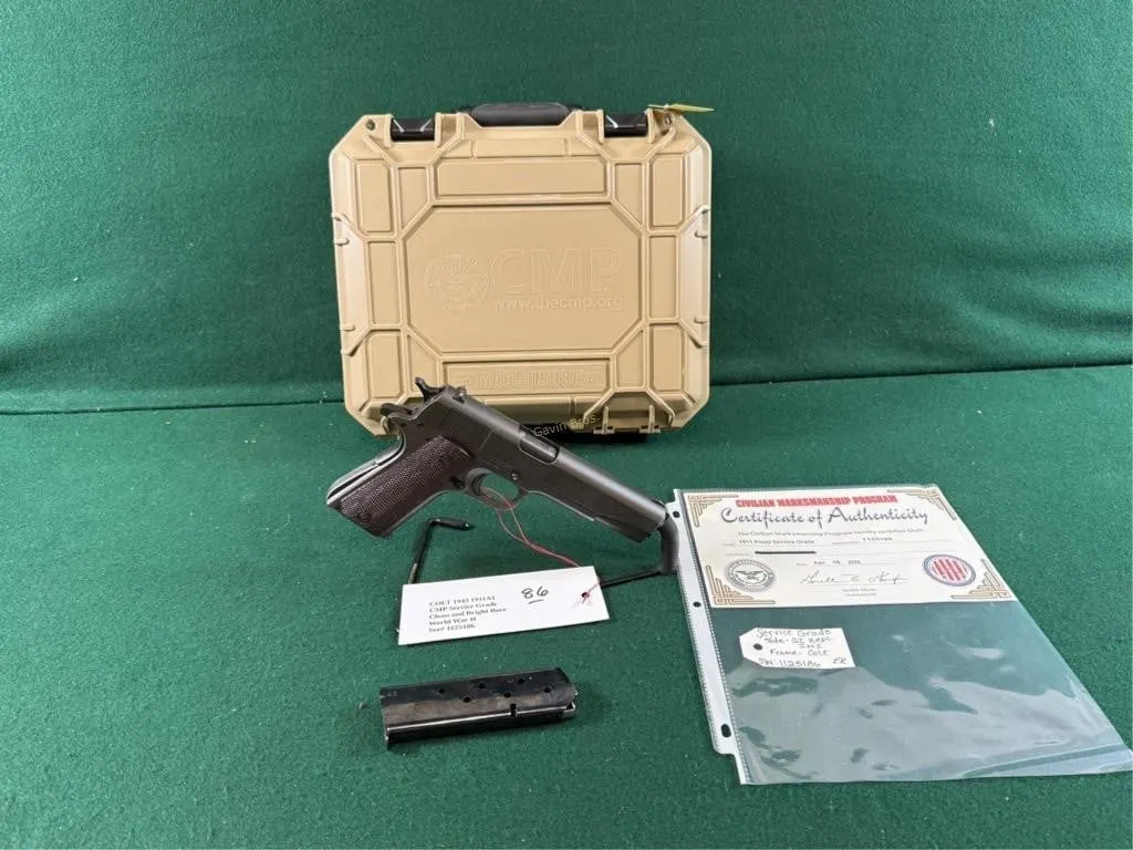 Colt 1943 Mdl.1911A1 WW2 45 Auto Pistol