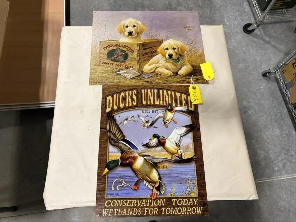 Remington Sign & Ducks Unlimited Sign