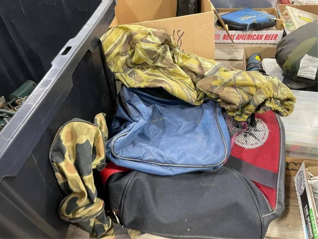 Box of misc bags