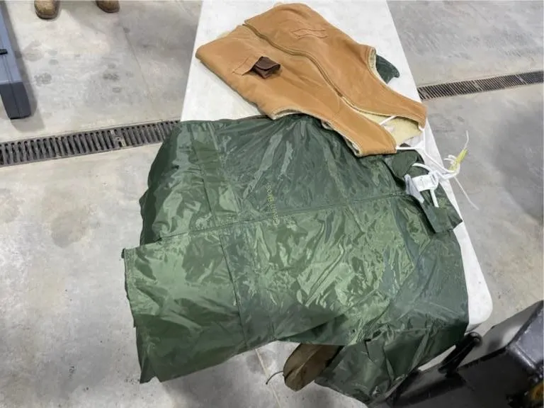 Rain Jacket & Carhartt Vest