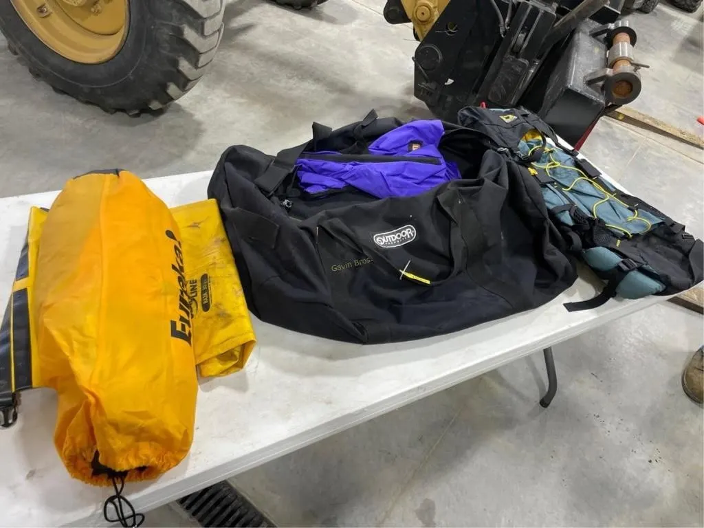 Duffle bag w/dry bags, Backpack etc
