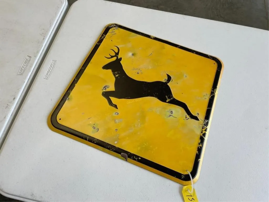 Deer Crossing Sign