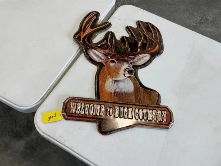 Welcome To Buck Country Sign