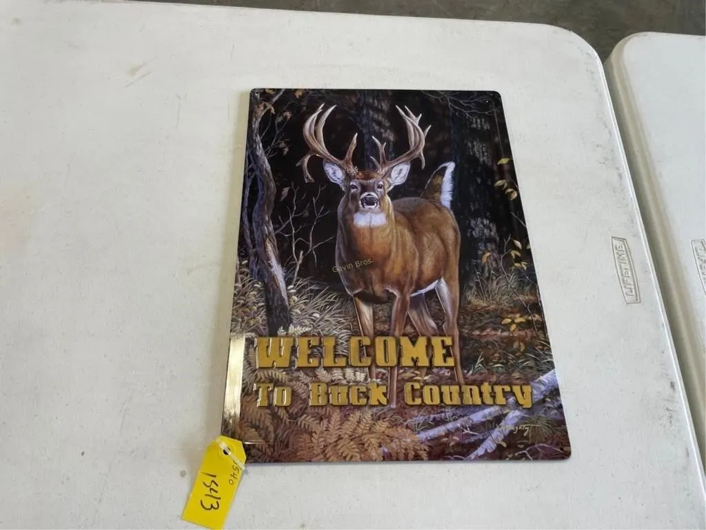 Welcome To Buck Country Sign