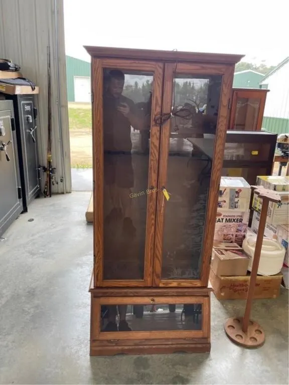 Wood Gun Cabinet
