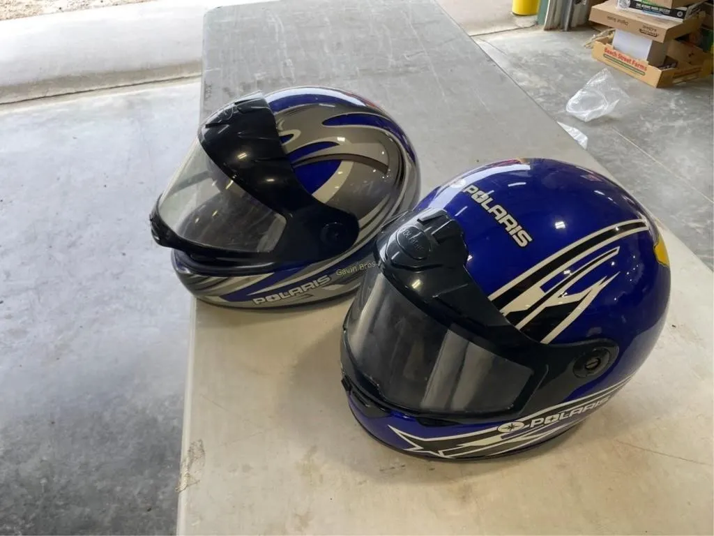(2) Polaris Helmets