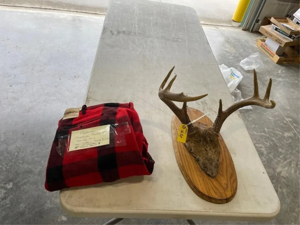 Mounted Antlers & Chippewa Falls Wool Pants