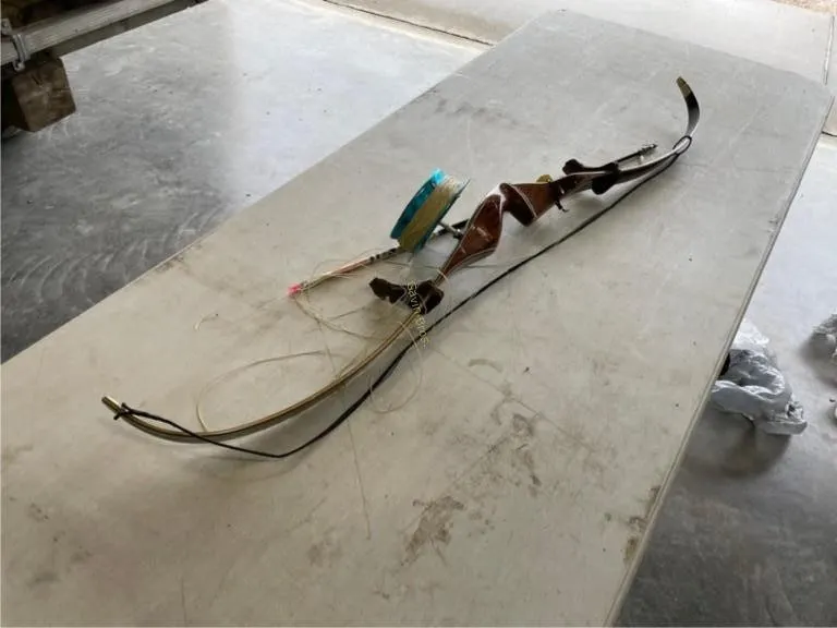 Bear Recurve Bow Fishing Set-up