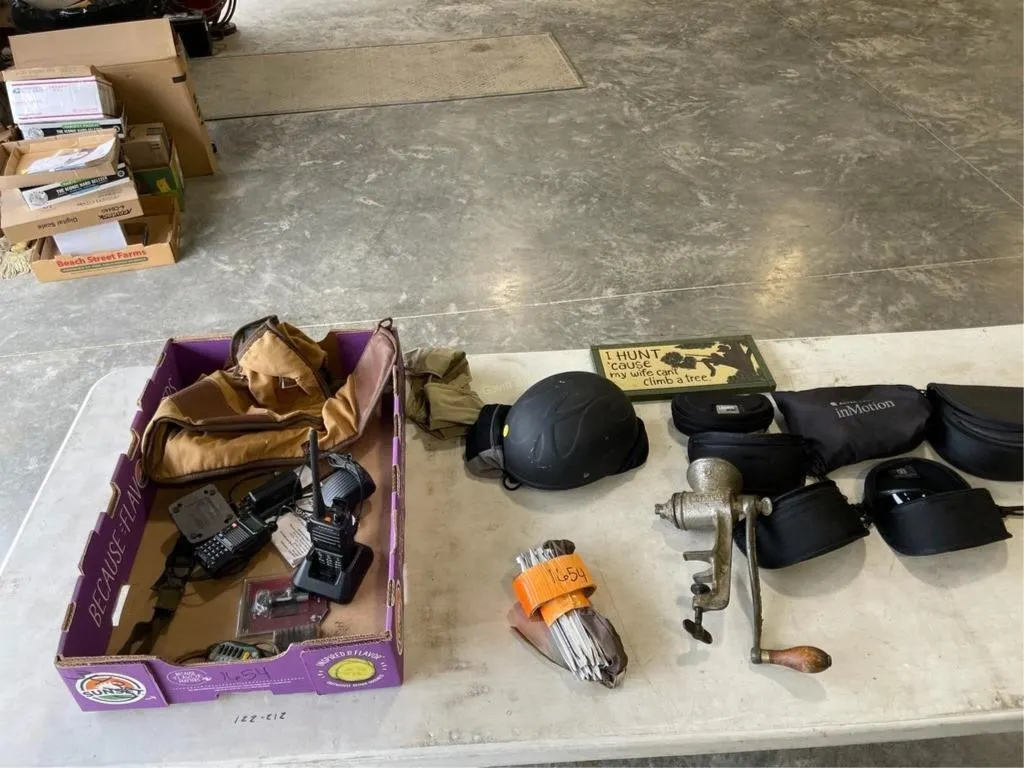 Grinder, Soft Gun Case, Helmet etc