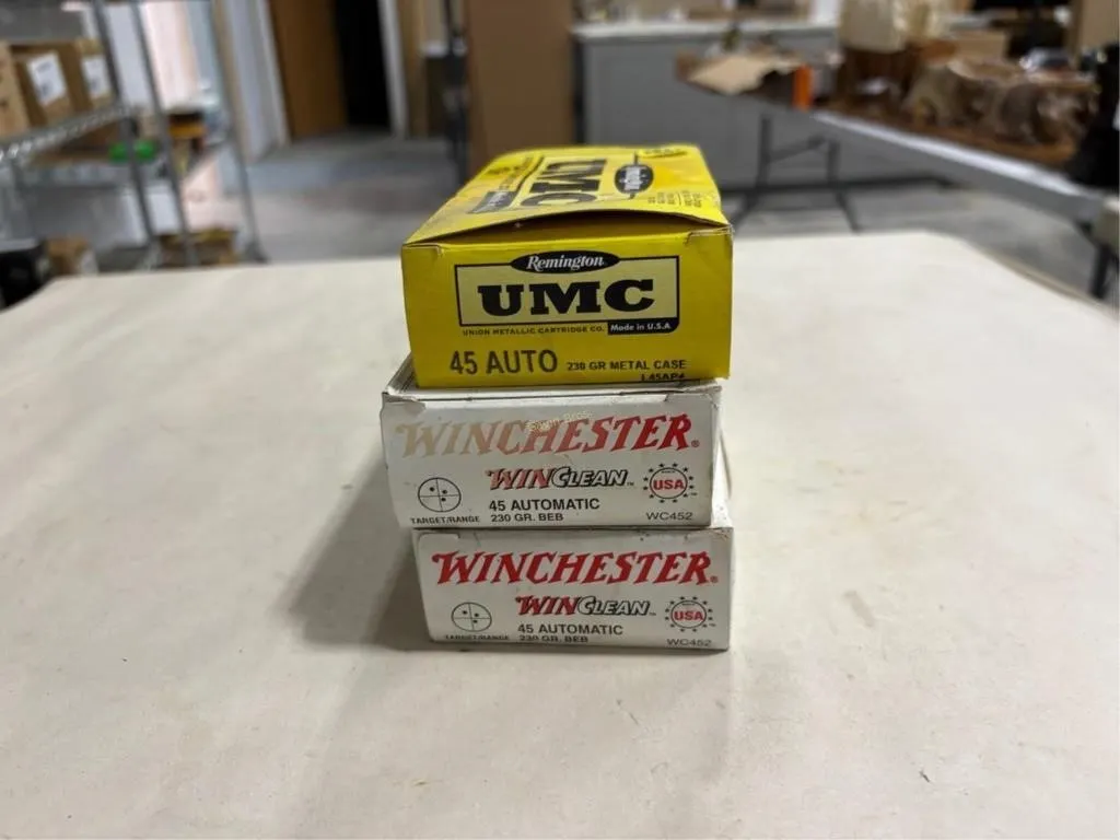 150rds Winchester/Remington 45 Auto ammo