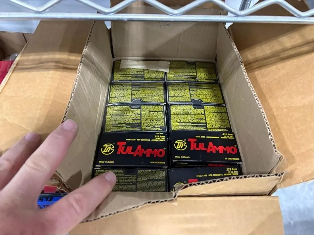 1000rds Tulammo 223 Rem Ammo