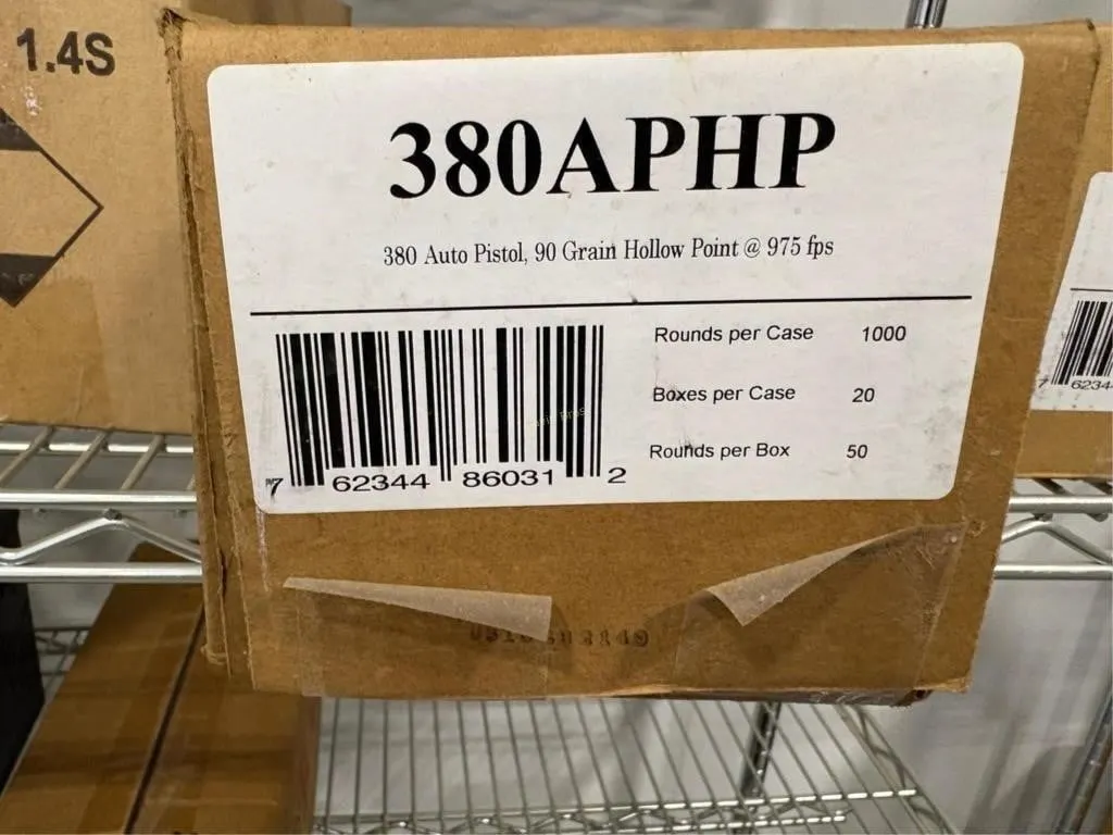 1000rds Fiocchi 380 ACP Ammo