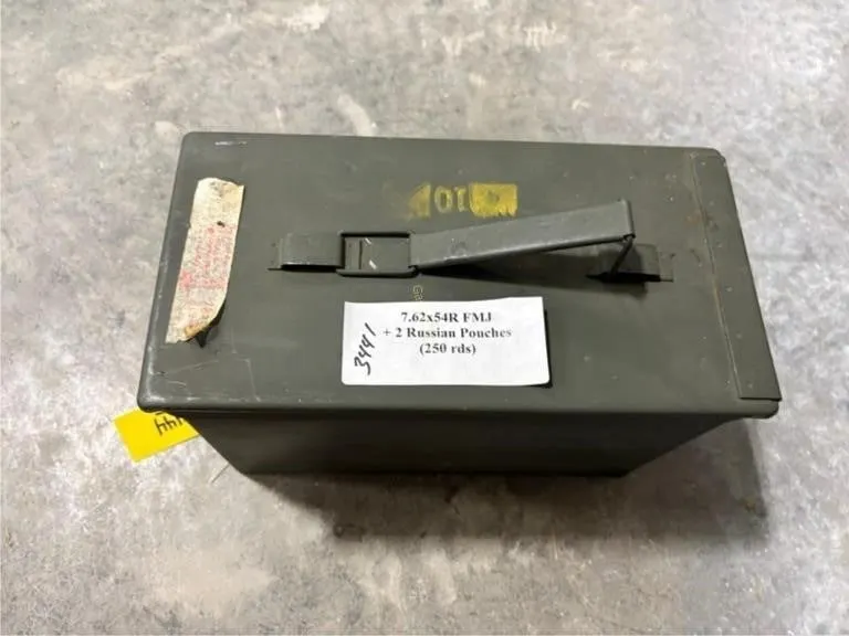 250rds 7.62x54R FMJ Ammo