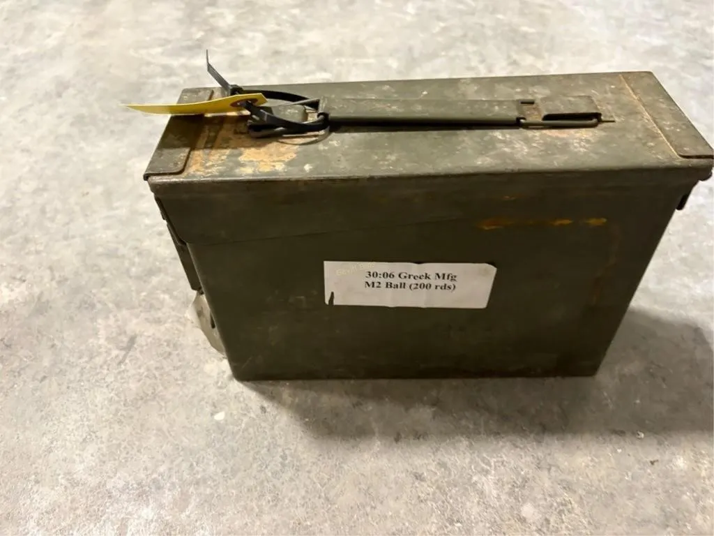 200rds 30-06 Greek Mfg m2 Ball Ammo