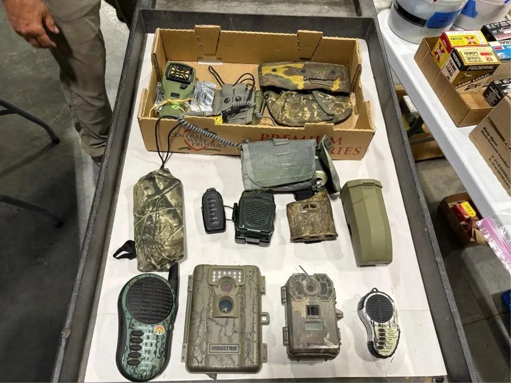 Trail Cameras, Predator Call etc