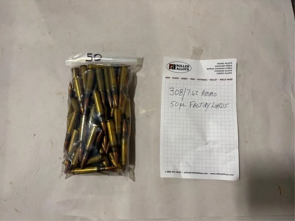 50 +/- Rounds 308/7.62 Ammo