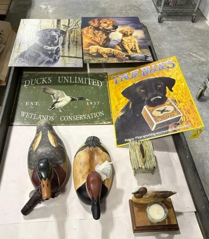 Signs, Duck Decoys, Candle
