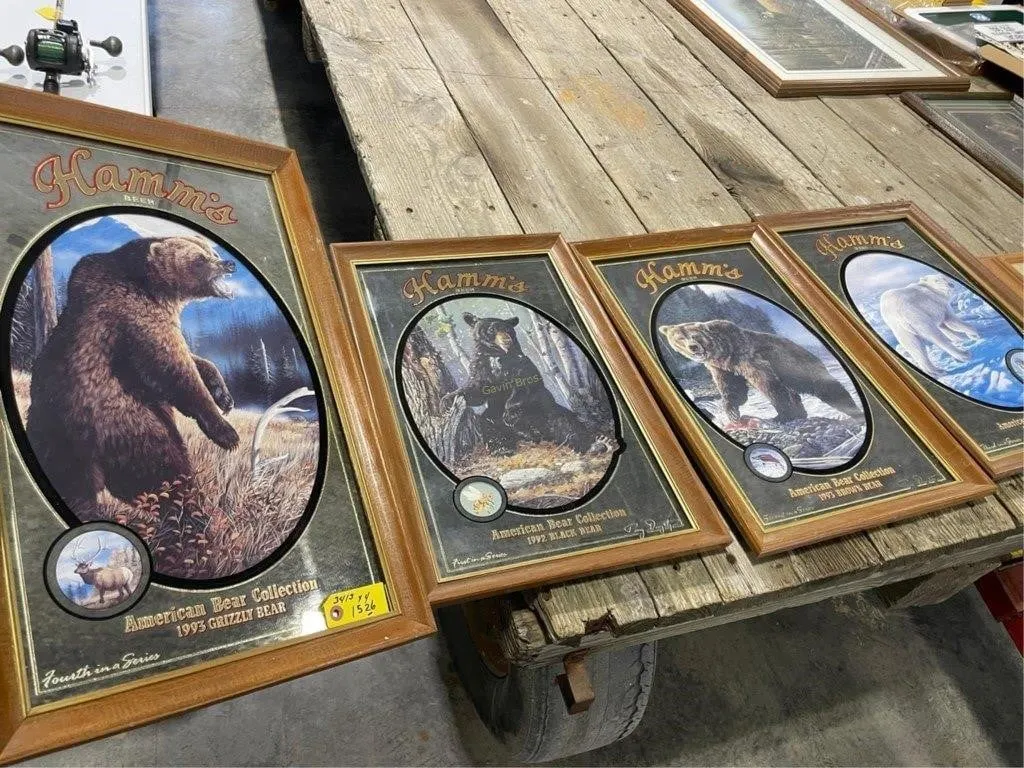 4-Hamm's Beer Mirrors