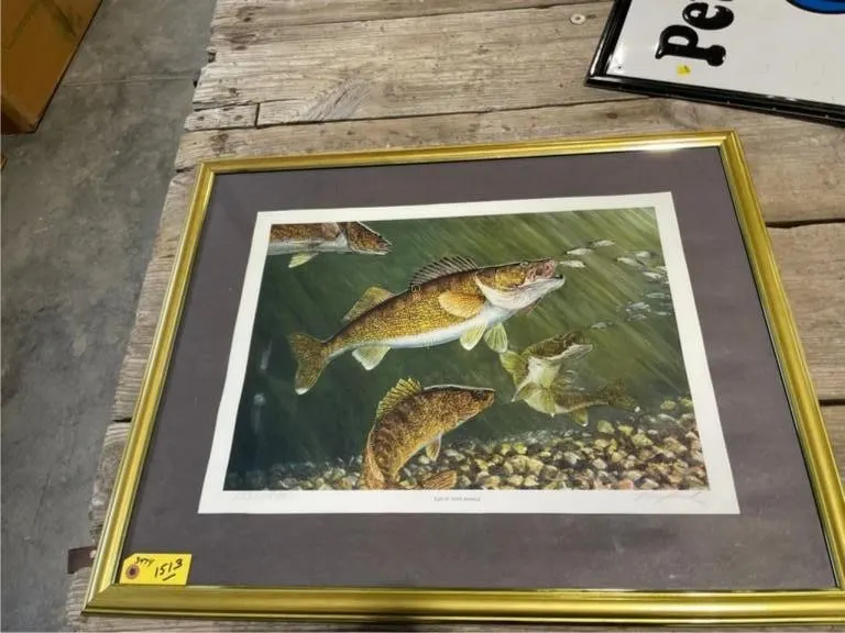 Fish Print by Verg Beck (24X28)
