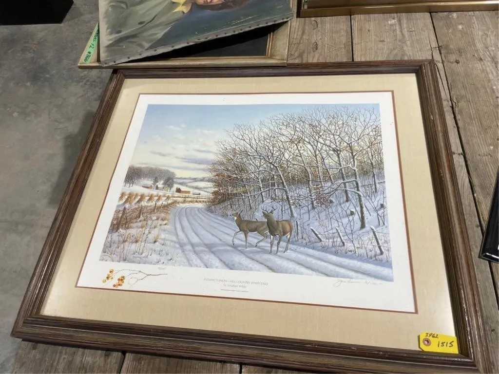 Winter ( Deer Print by J. Wilde (33X28)