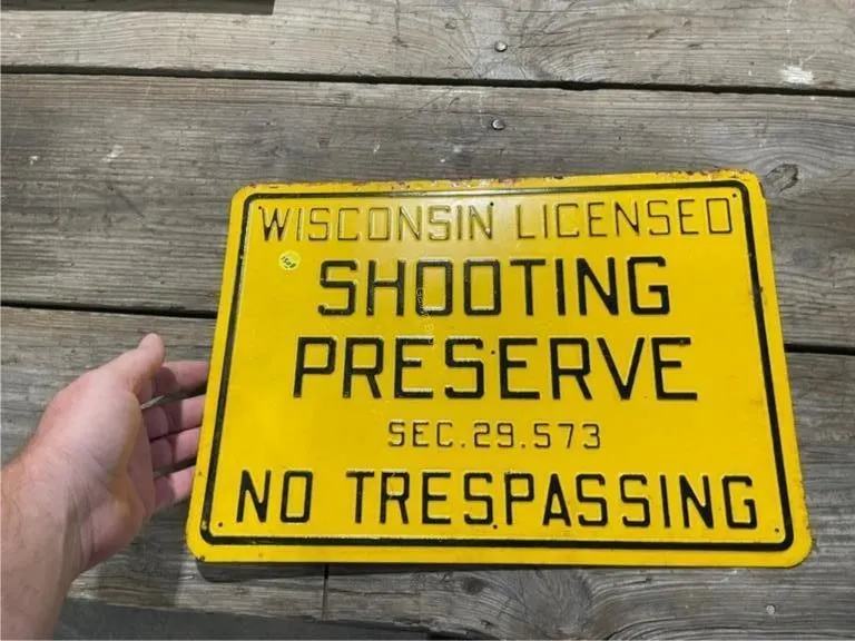 Shooting Reserve metal sign 18X13