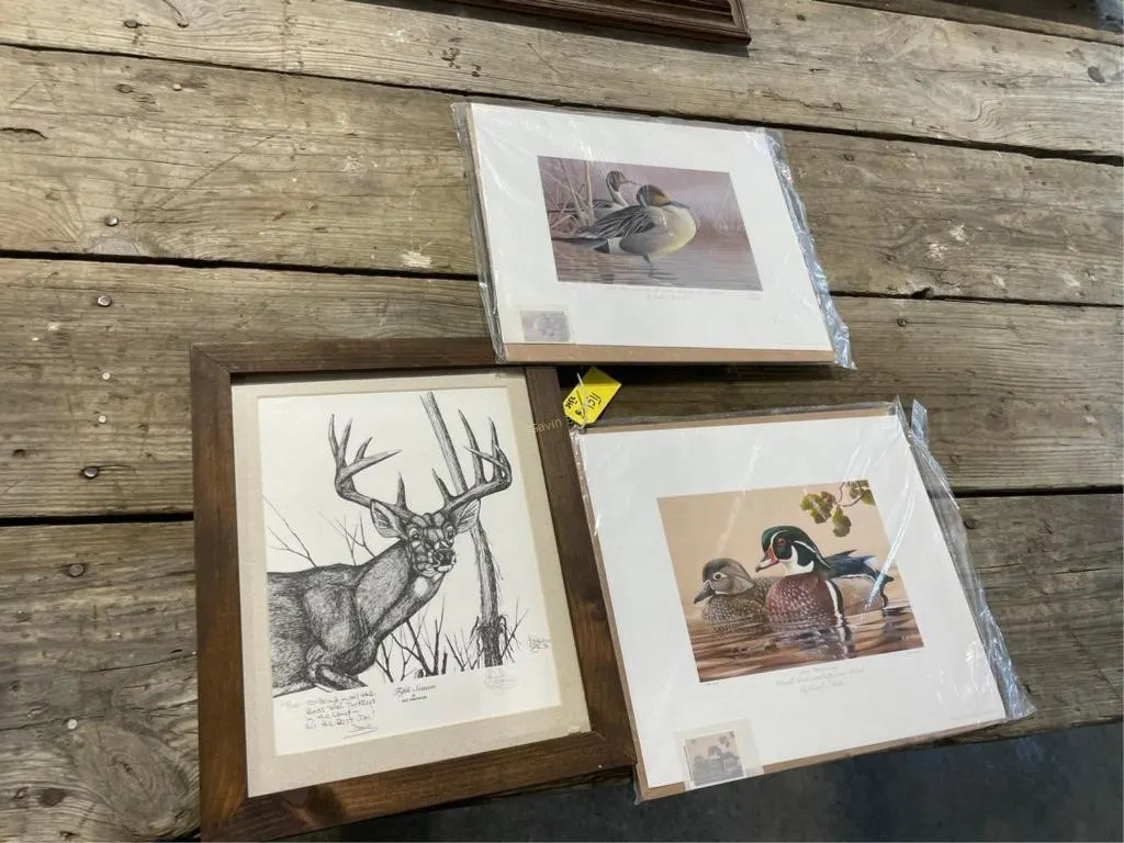 Duck Print; Deer Print