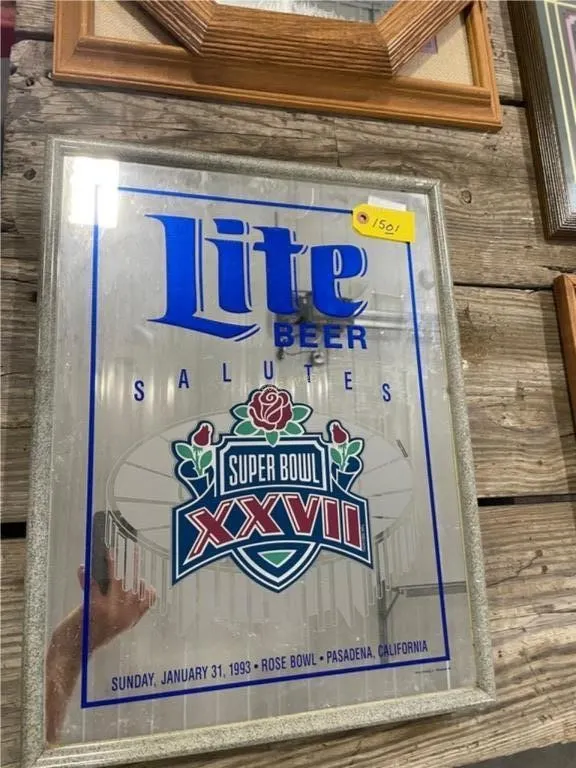 16X21 Light Beer Super Bowl Mirror