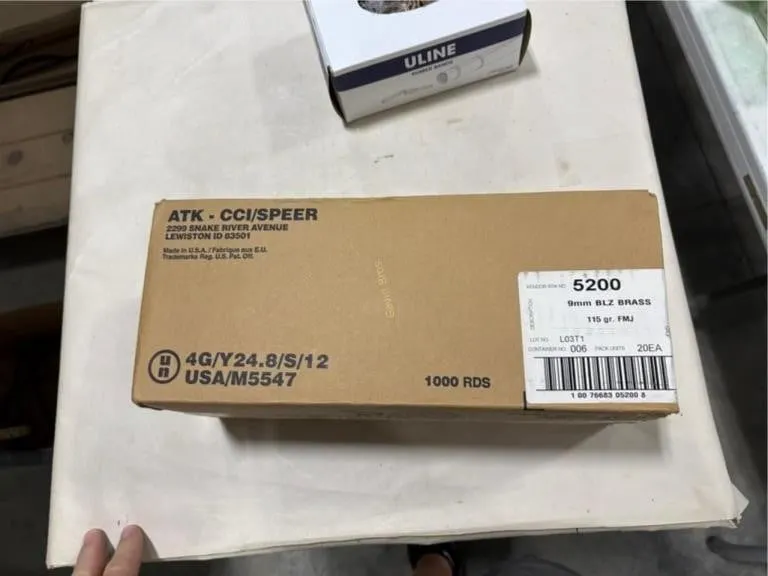 1000 Rds 9mm-BLZ Brass