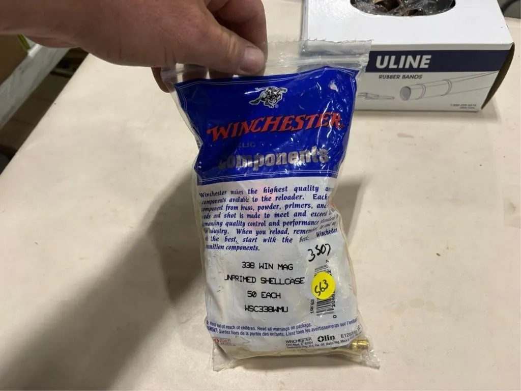 47 new 338 WIN MAG Brass