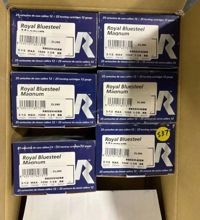 150-Royal 12 ga 3 1/2" shot gun shells